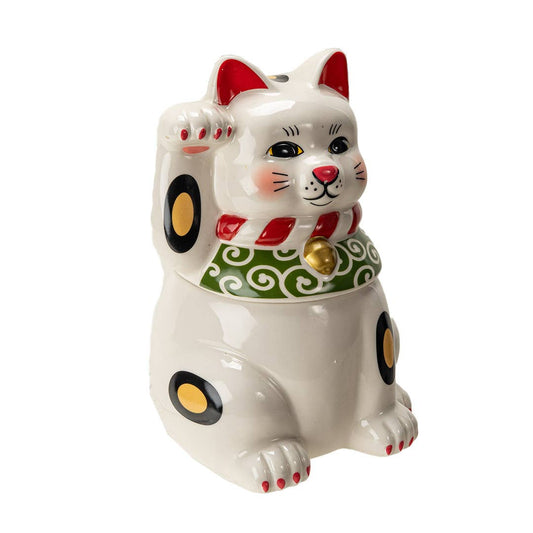 15847 Maneki - Neko Cooke Jar - Spiral Circle