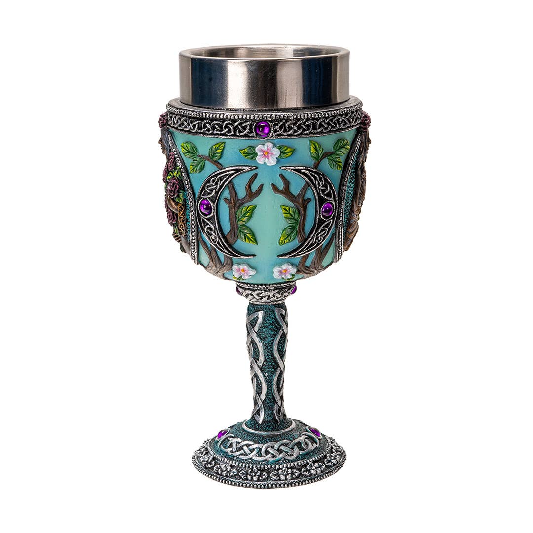 16167 Triple Goddess Maiden Goblet - Spiral Circle
