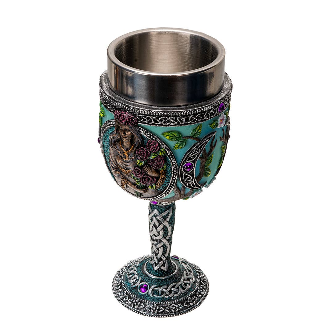 16167 Triple Goddess Maiden Goblet - Spiral Circle
