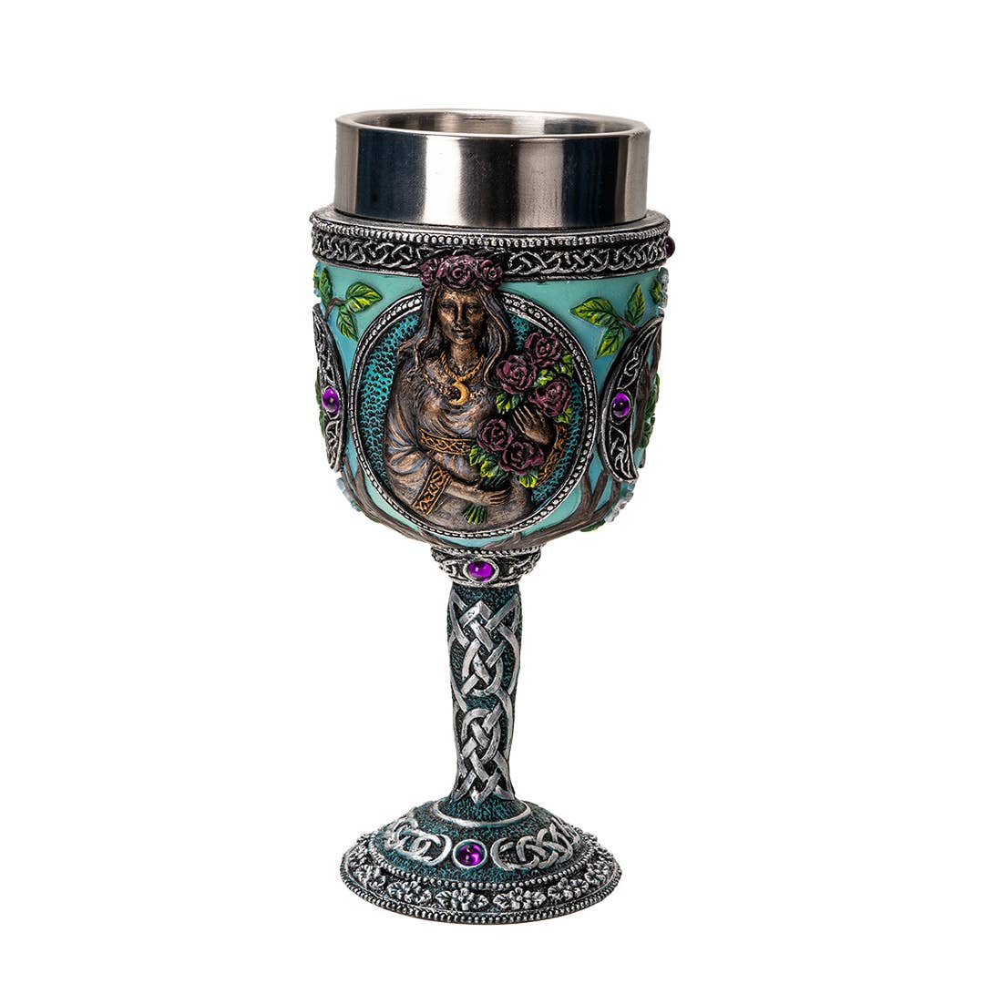 16167 Triple Goddess Maiden Goblet - Spiral Circle