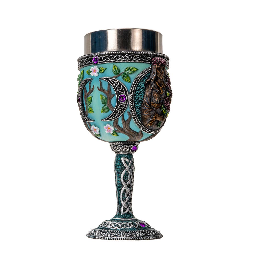 16167 Triple Goddess Maiden Goblet - Spiral Circle