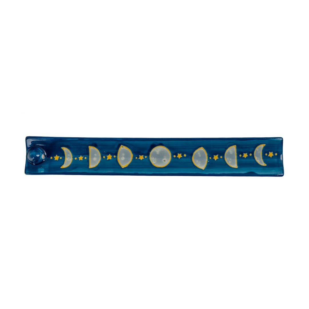 16341 Moon Phases Ceramic Incense Burner - Spiral Circle