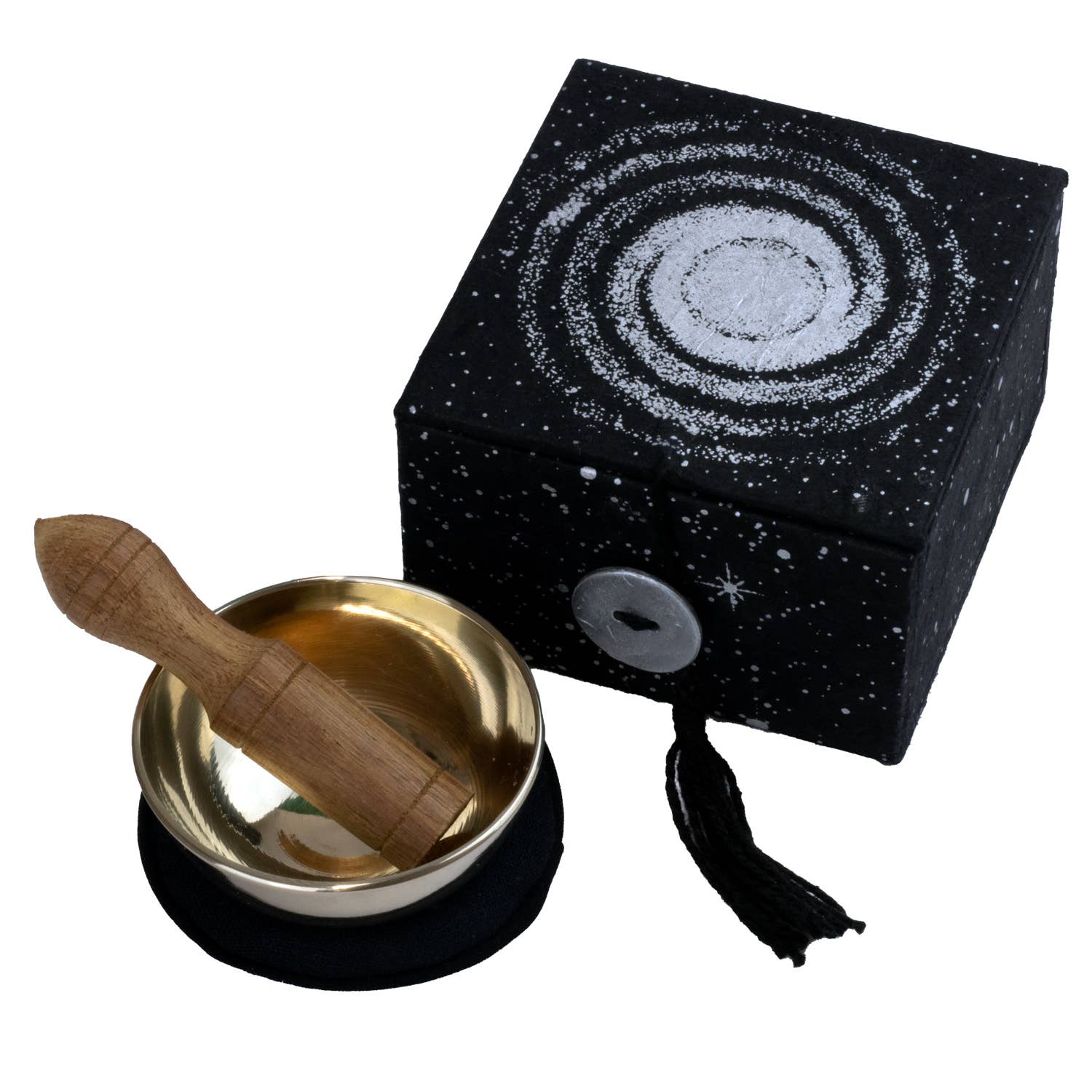 2" Galaxy Mini Meditation Bowl Box - Spiral Circle