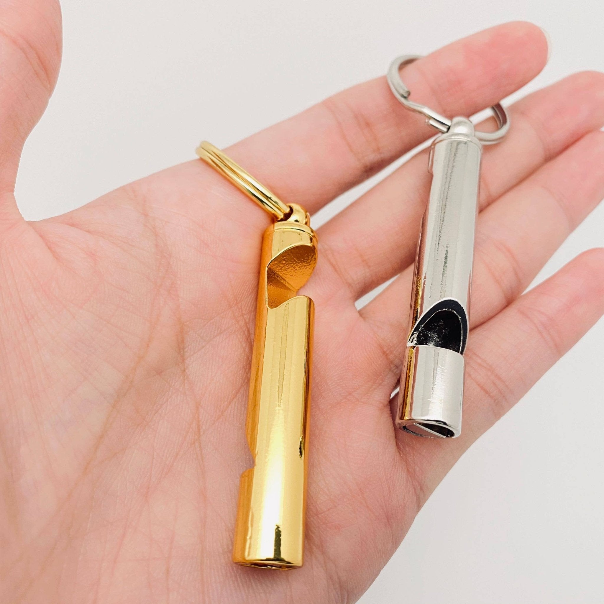 2 In 1 Whistle Bottle Opener Keychain - Spiral Circle