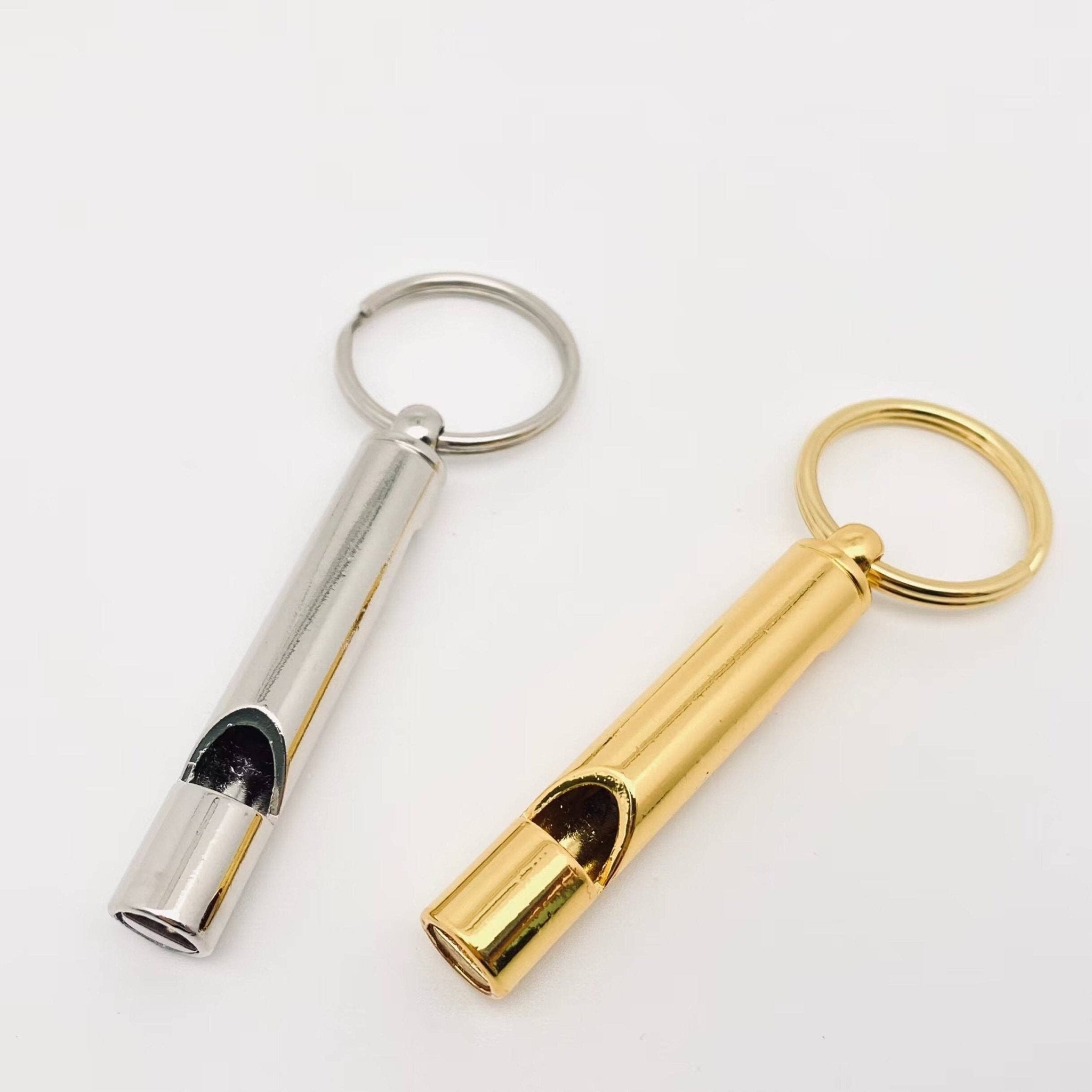 2 In 1 Whistle Bottle Opener Keychain - Spiral Circle