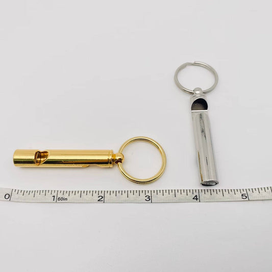 2 In 1 Whistle Bottle Opener Keychain - Spiral Circle