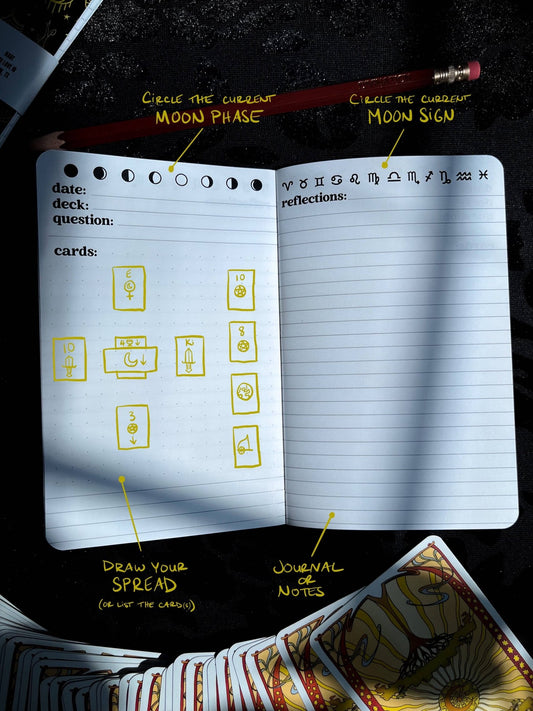 2 - Pack Pocket Tarot Journals - Spiral Circle