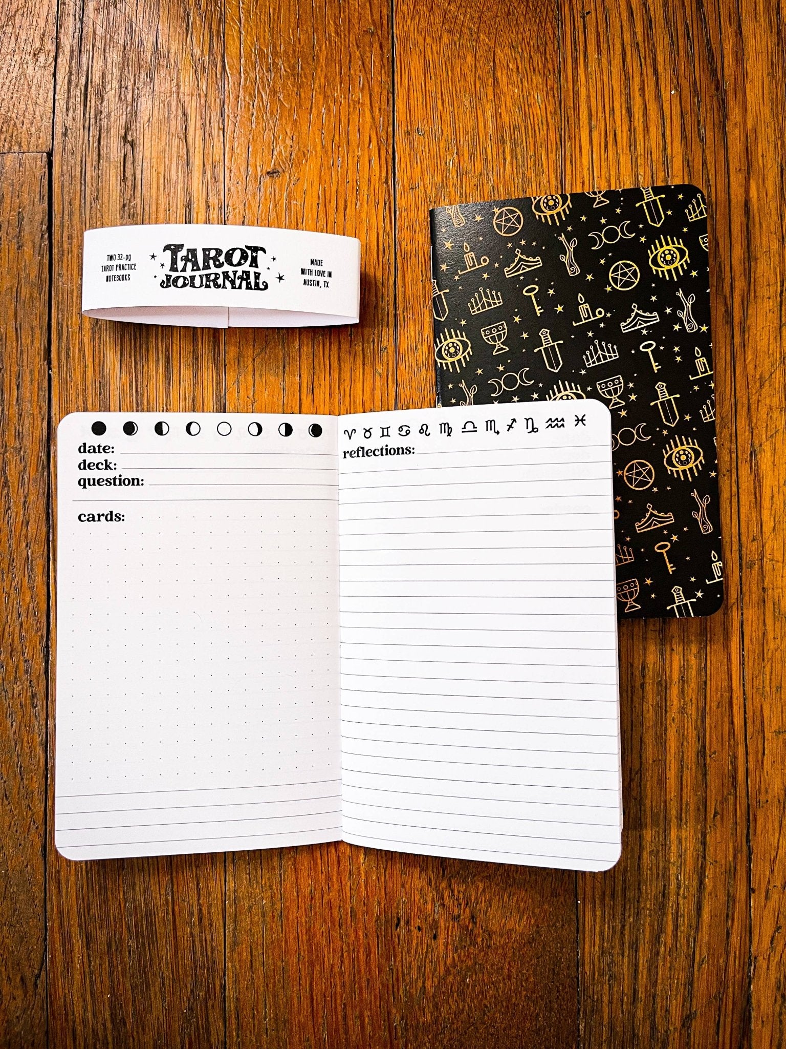 2 - Pack Pocket Tarot Journals - Spiral Circle