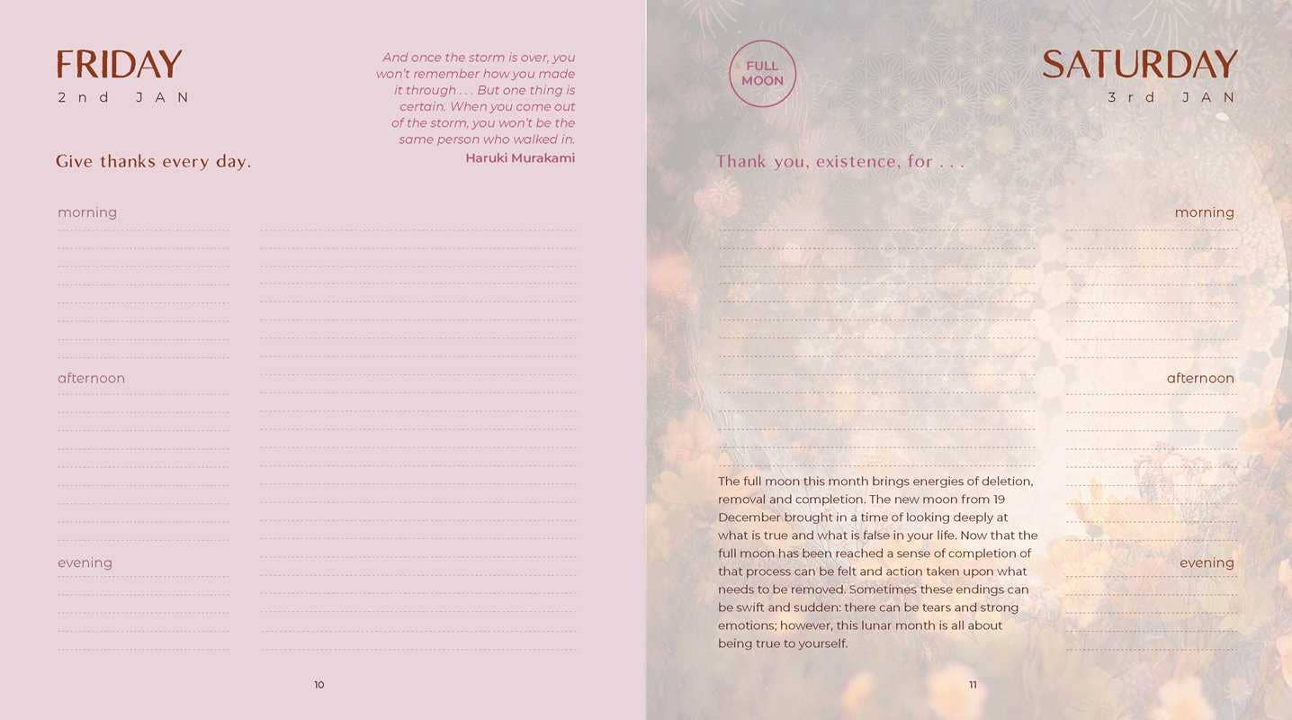 2026 Gratitude Diary and Daily Planner Calendar by Melanie Spears - Spiral Circle