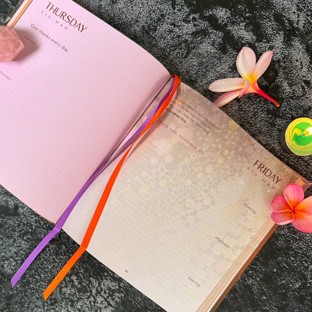 2026 Gratitude Diary and Daily Planner Calendar by Melanie Spears - Spiral Circle