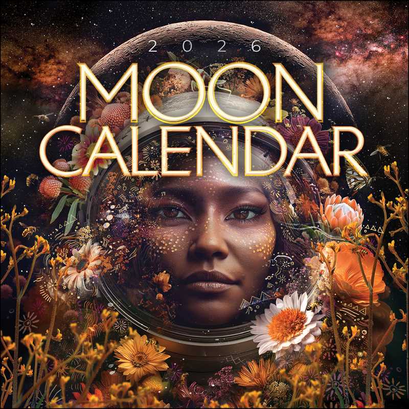 2026 Moon Wall Calendar by Melanie Spears - Spiral Circle
