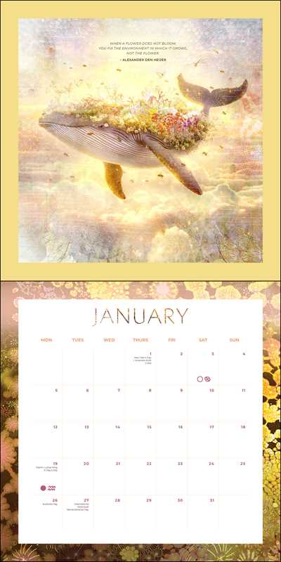 2026 Moon Wall Calendar by Melanie Spears - Spiral Circle