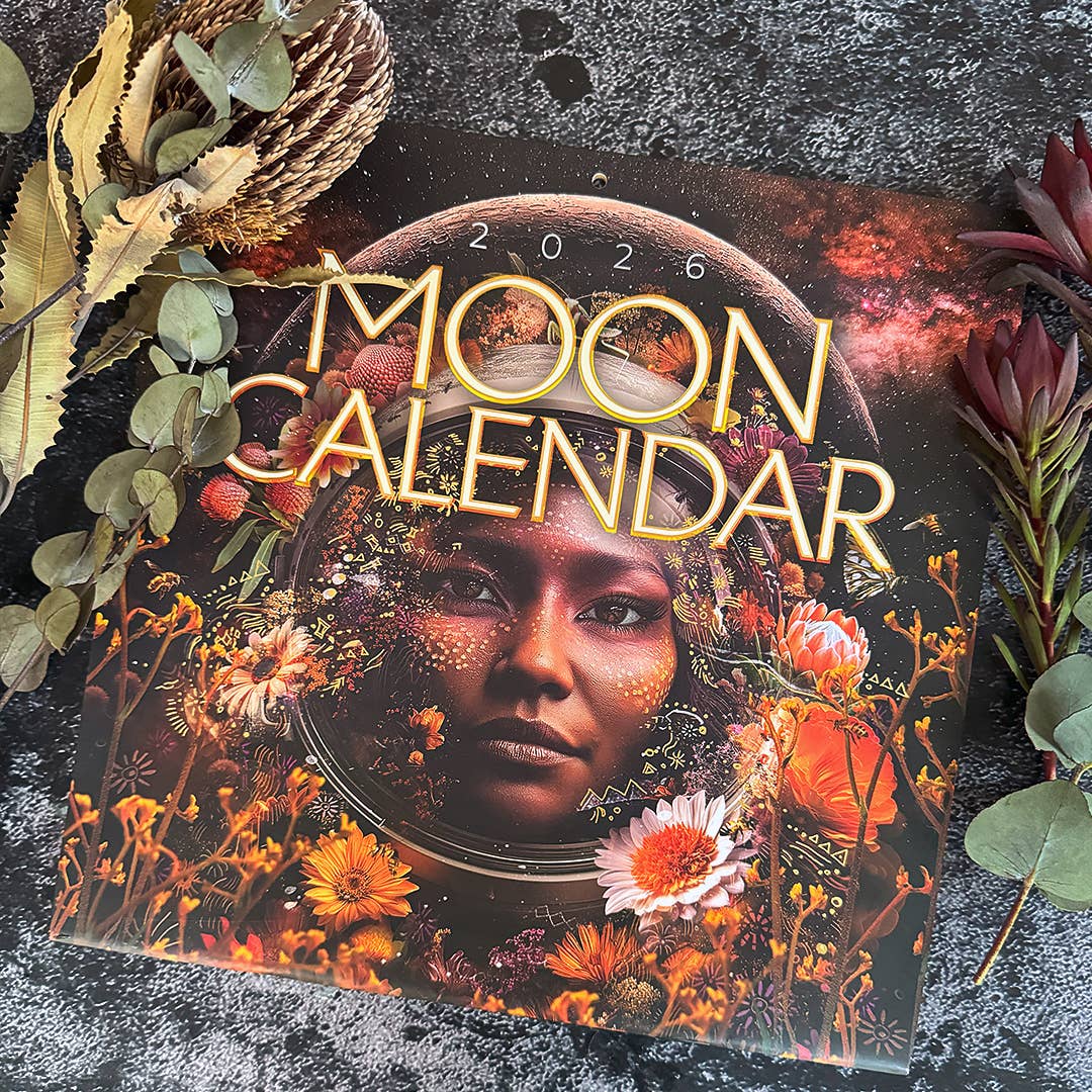 2026 Moon Wall Calendar by Melanie Spears - Spiral Circle