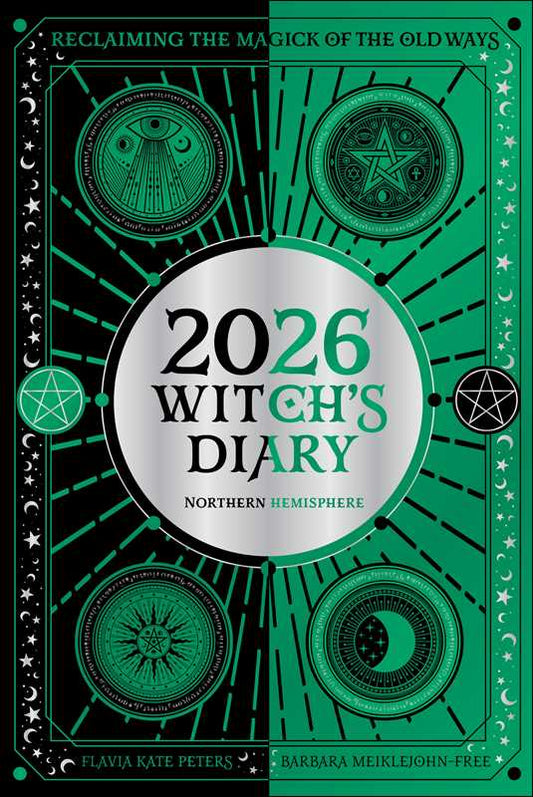 2026 Witch's Diary Planner Calendar: Northern Hemisphere by Flavia Kate Peters - Spiral Circle