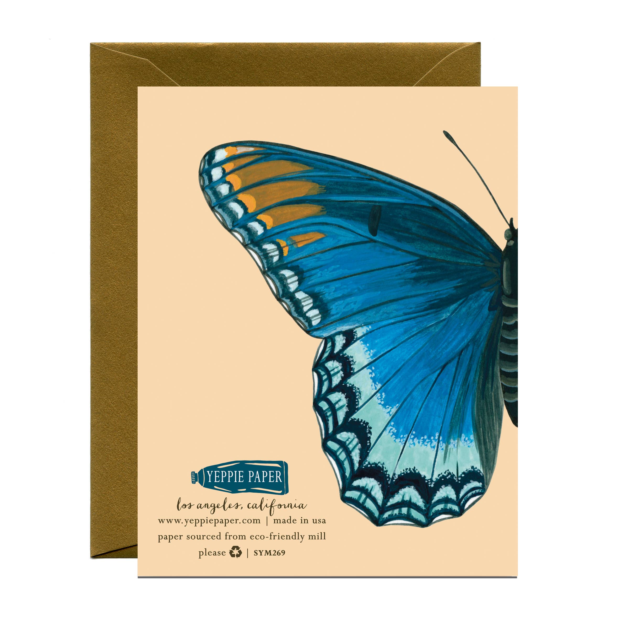 Purple Butterfly Sympathy Card