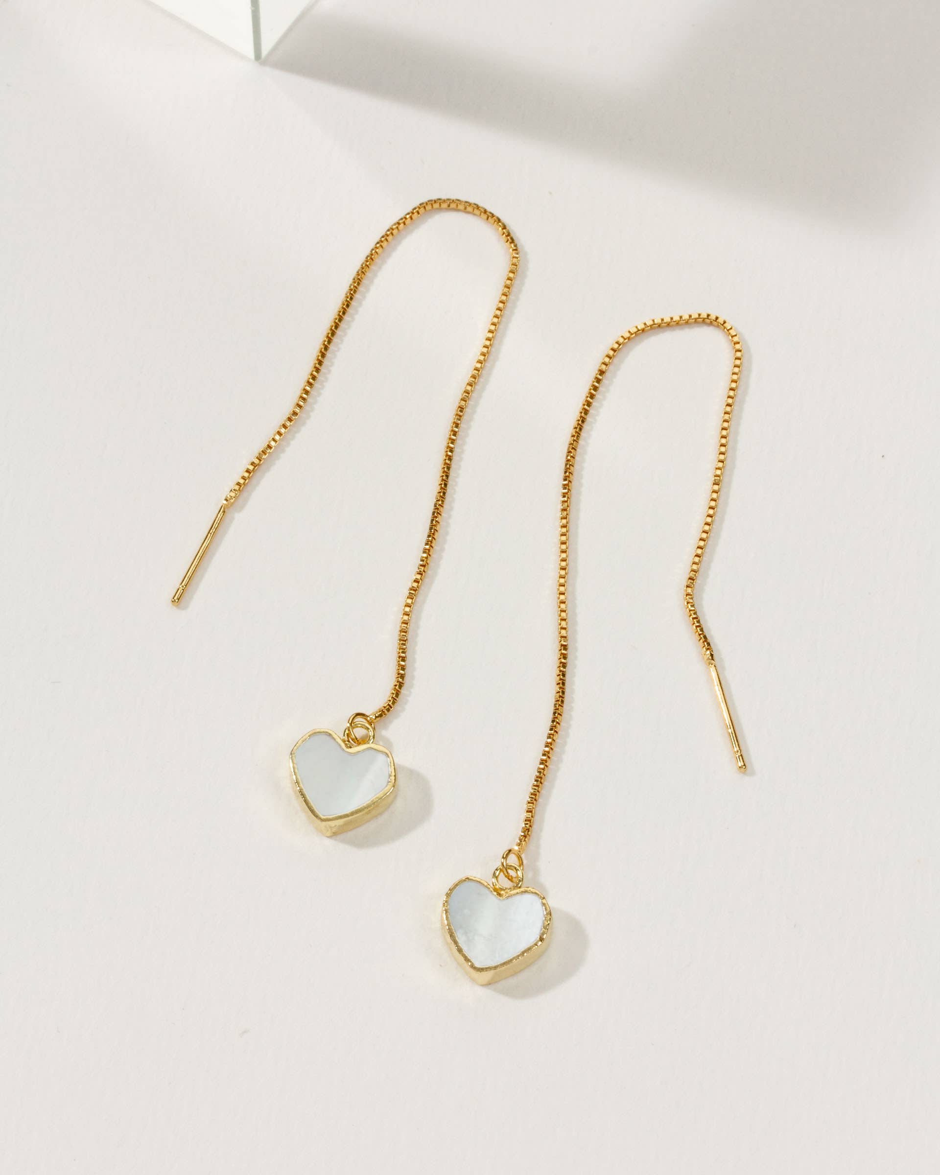 Royal Threader Earrings | Mother of Pearl
