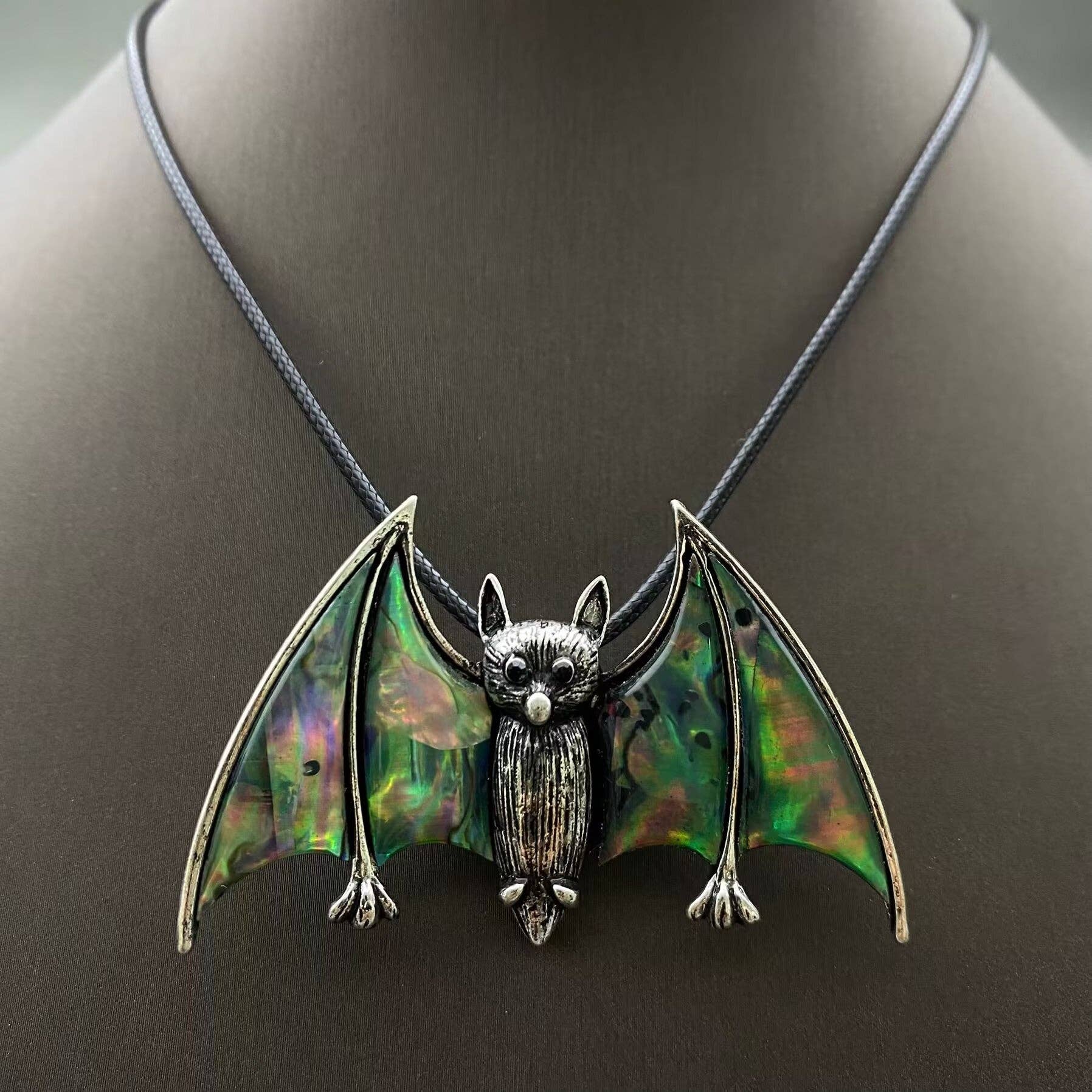 Abalone Shell Bat Brooch