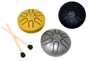 3 Inch Mini Happy Drum (Includes mallets)  - Spiral Circle