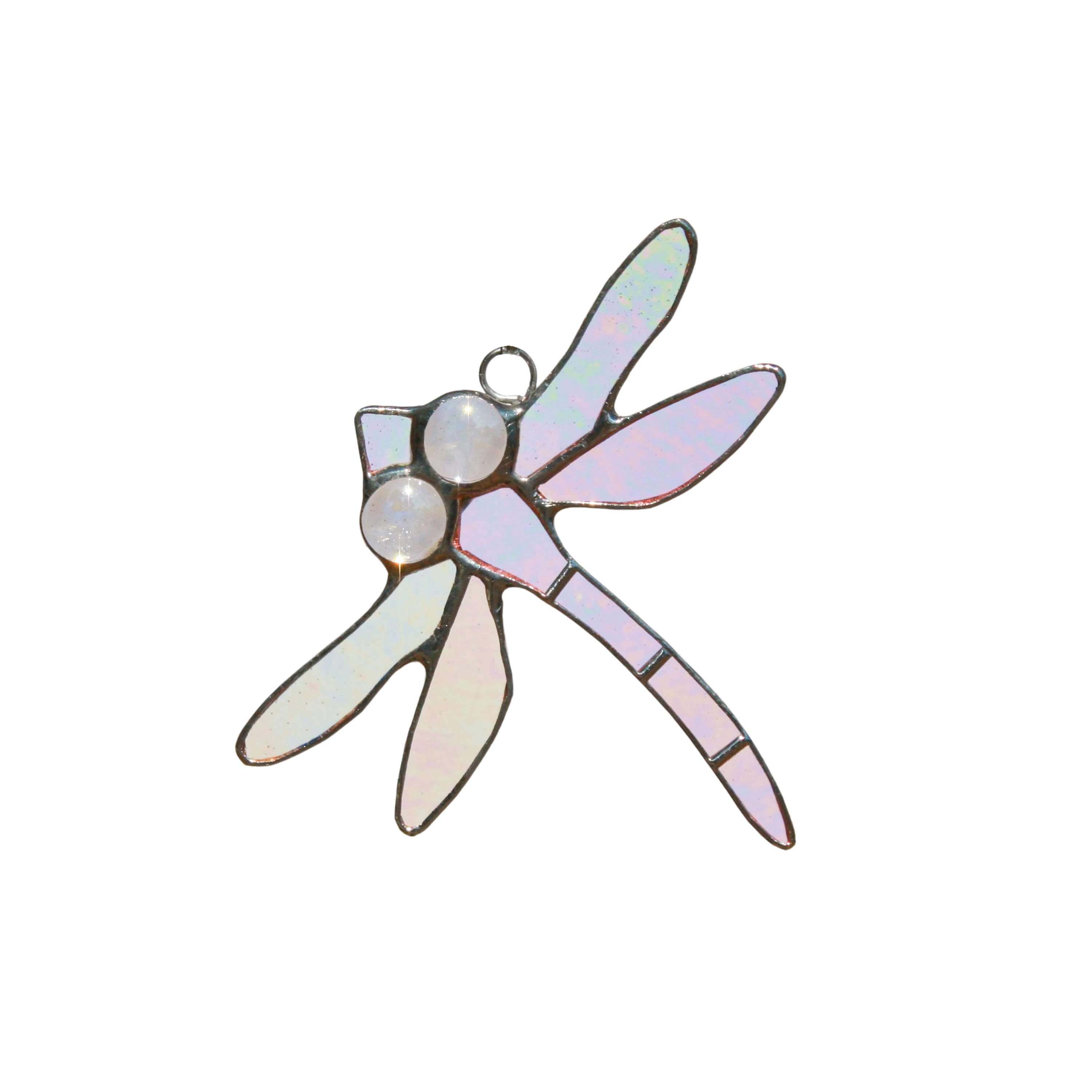 Small Dragonfly Stained Glass | 4" x 4"