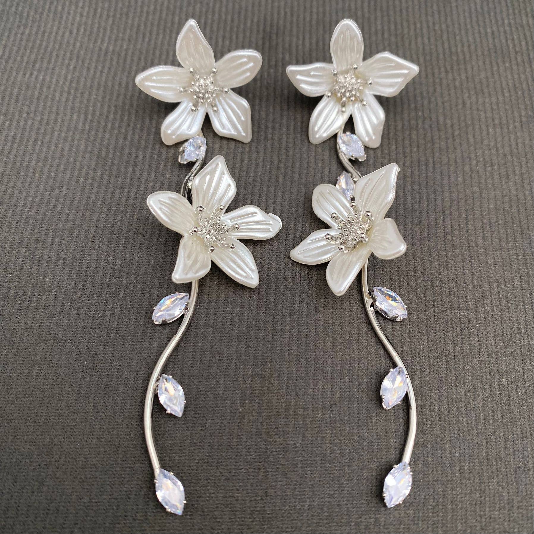Inlaid Flower Earrings