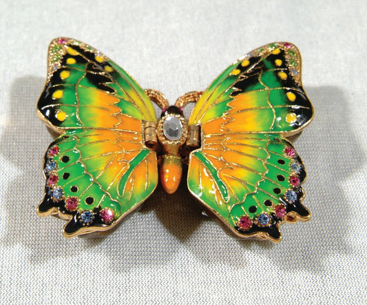 3634 Butterfly Bejeweled Box - Spiral Circle