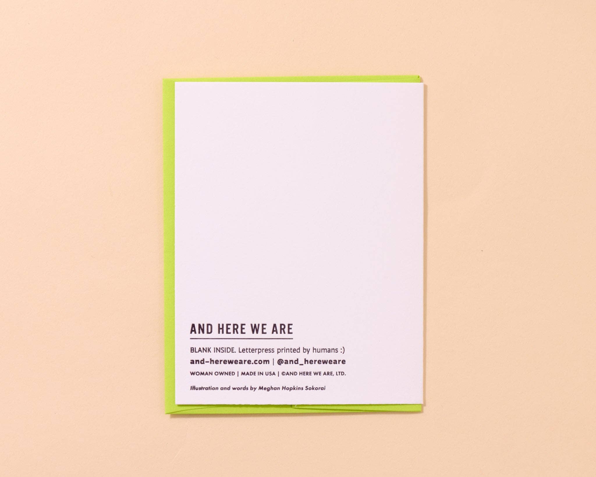Letterpress Love & Friend Card—The Sweetest (Berry)
