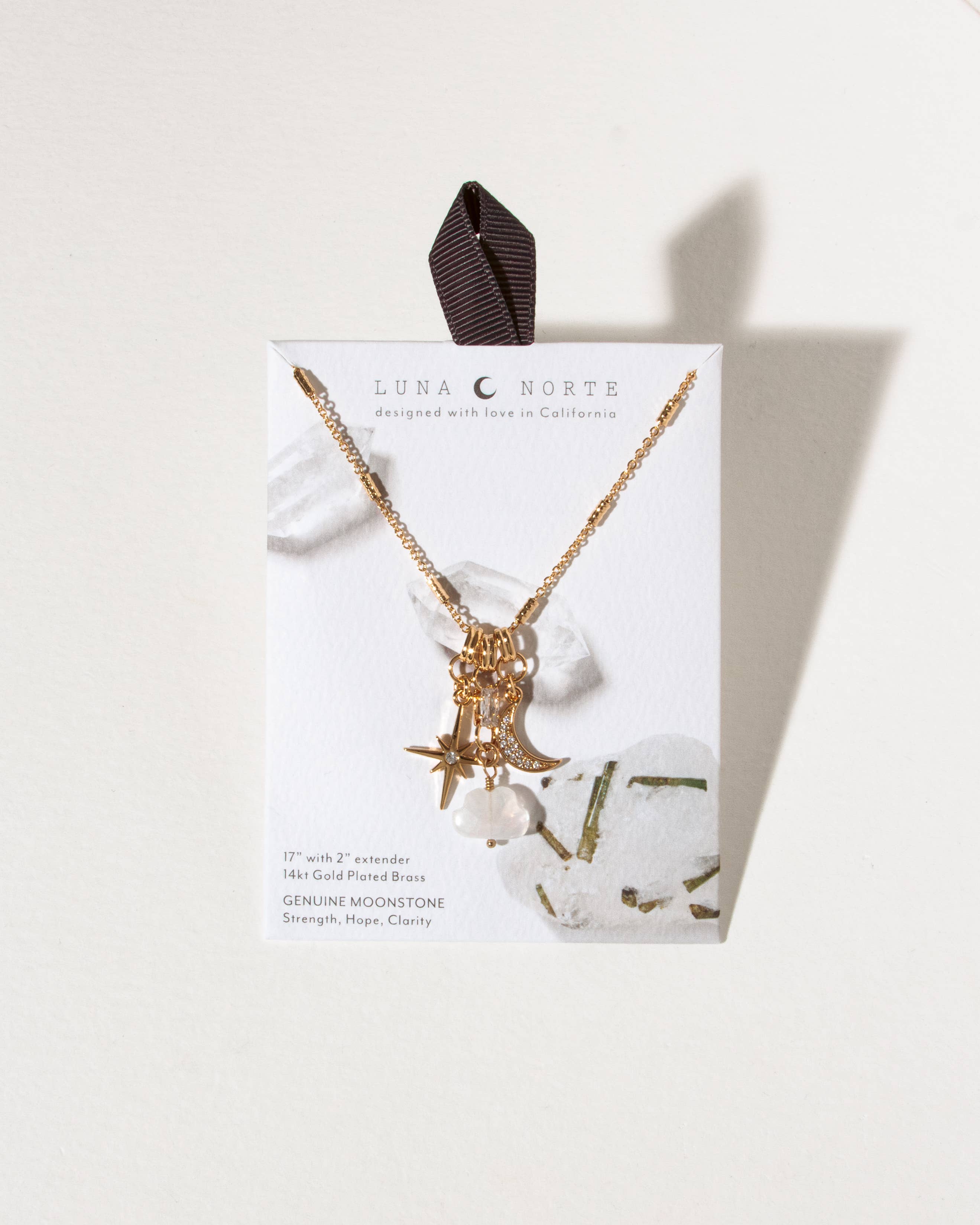 Cloud Nine Charm Necklace | Moonstone