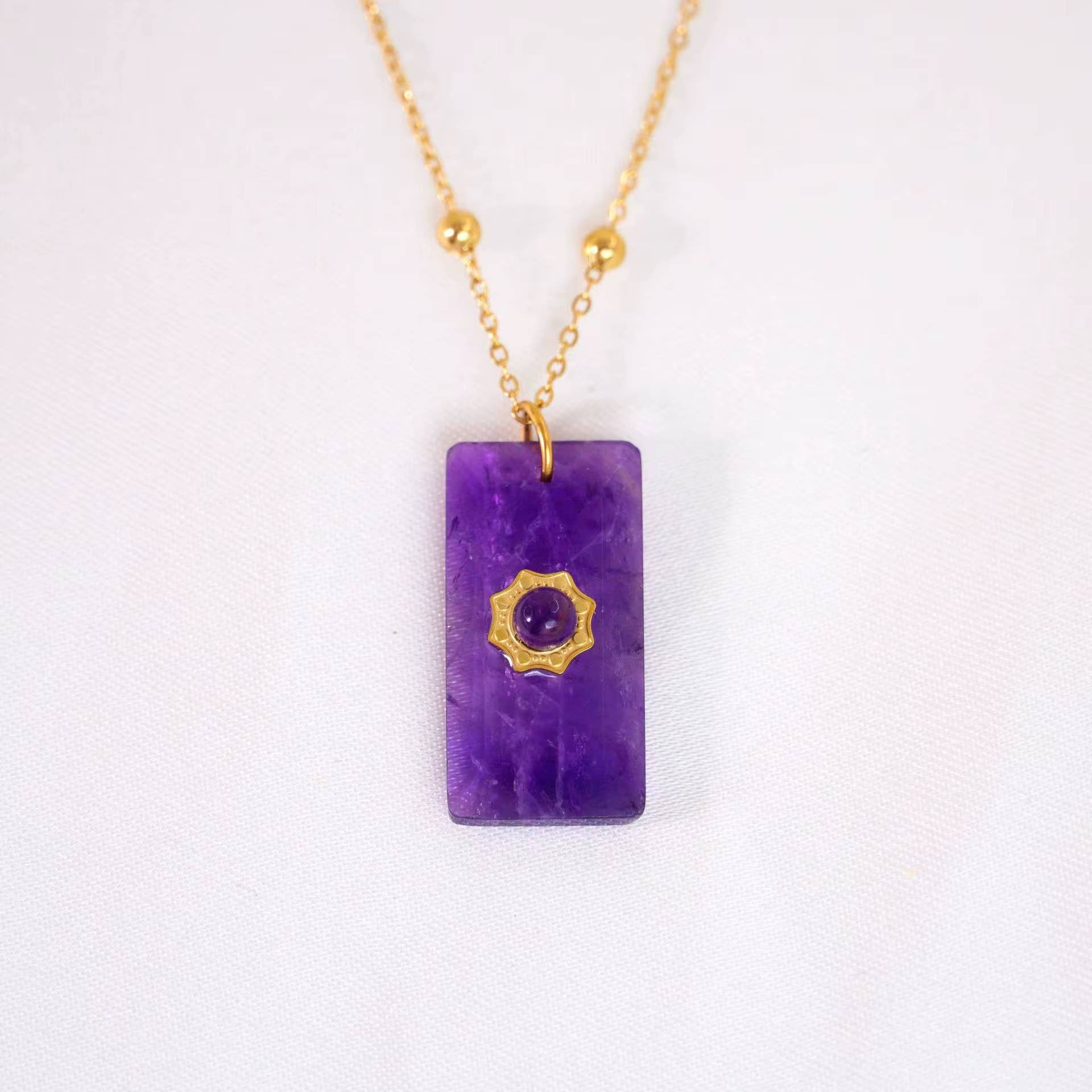 Augusta Antonia Crystal Sun Necklace