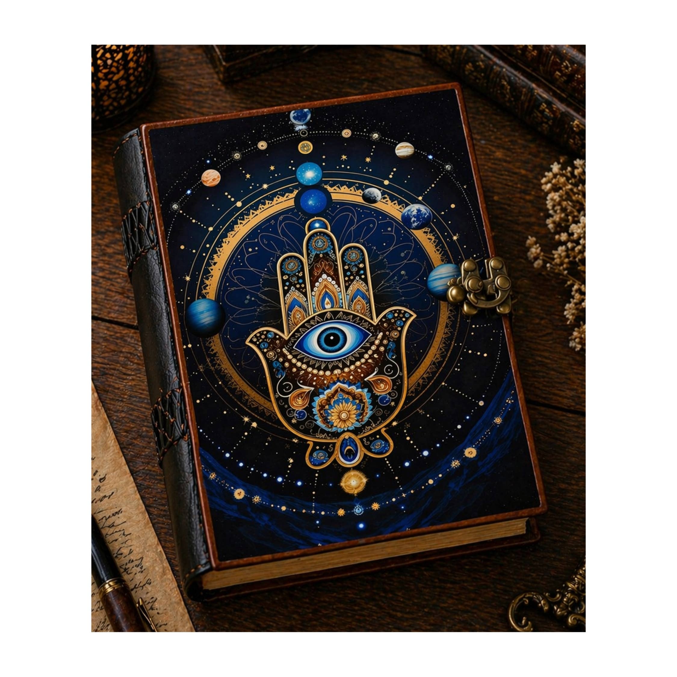 Grimoire Leather Journal Vintage Gothic Travel Book Diary