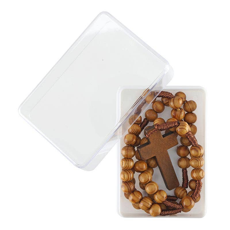Saint Benedict Wood Rosary