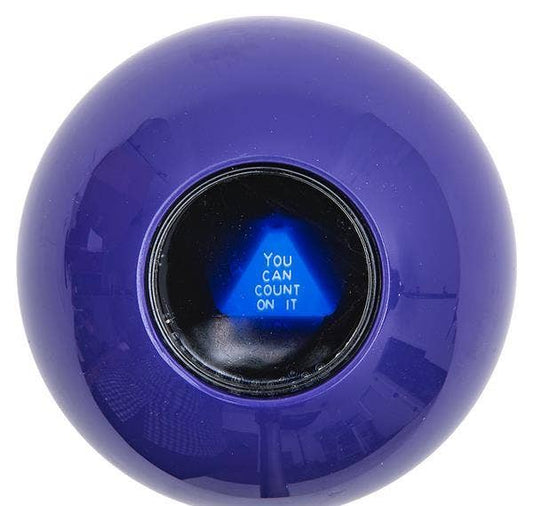 4" Magic 8 Ball Orb - Spiral Circle