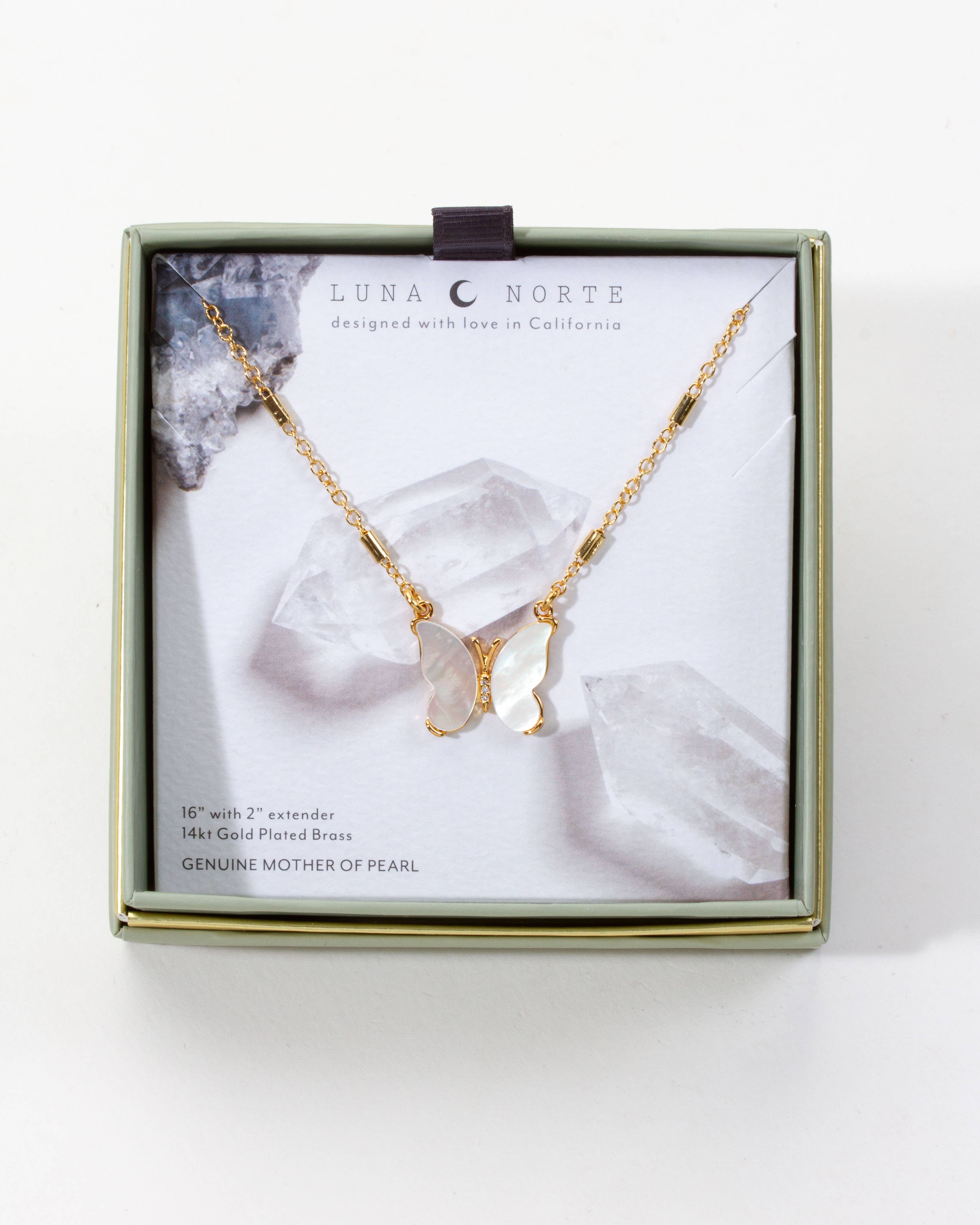 Flutter Station Necklace | Mother of Pearl