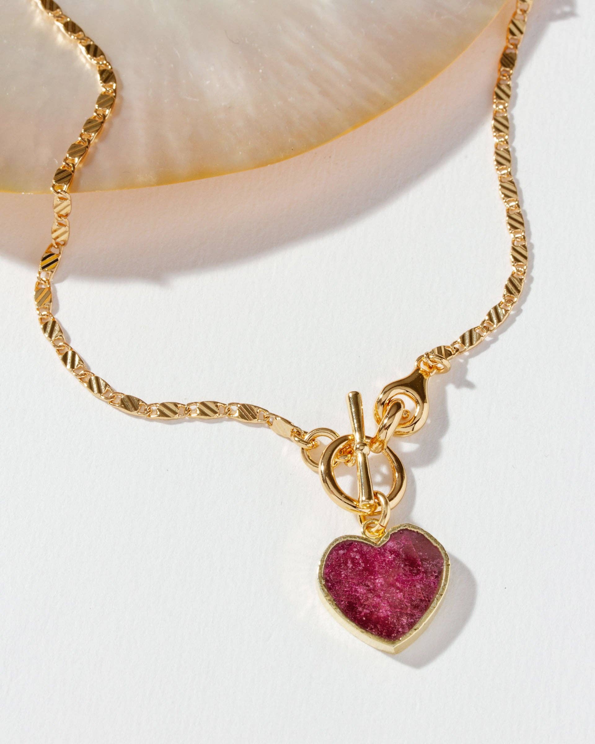 Self Love Toggle Necklace | Ruby