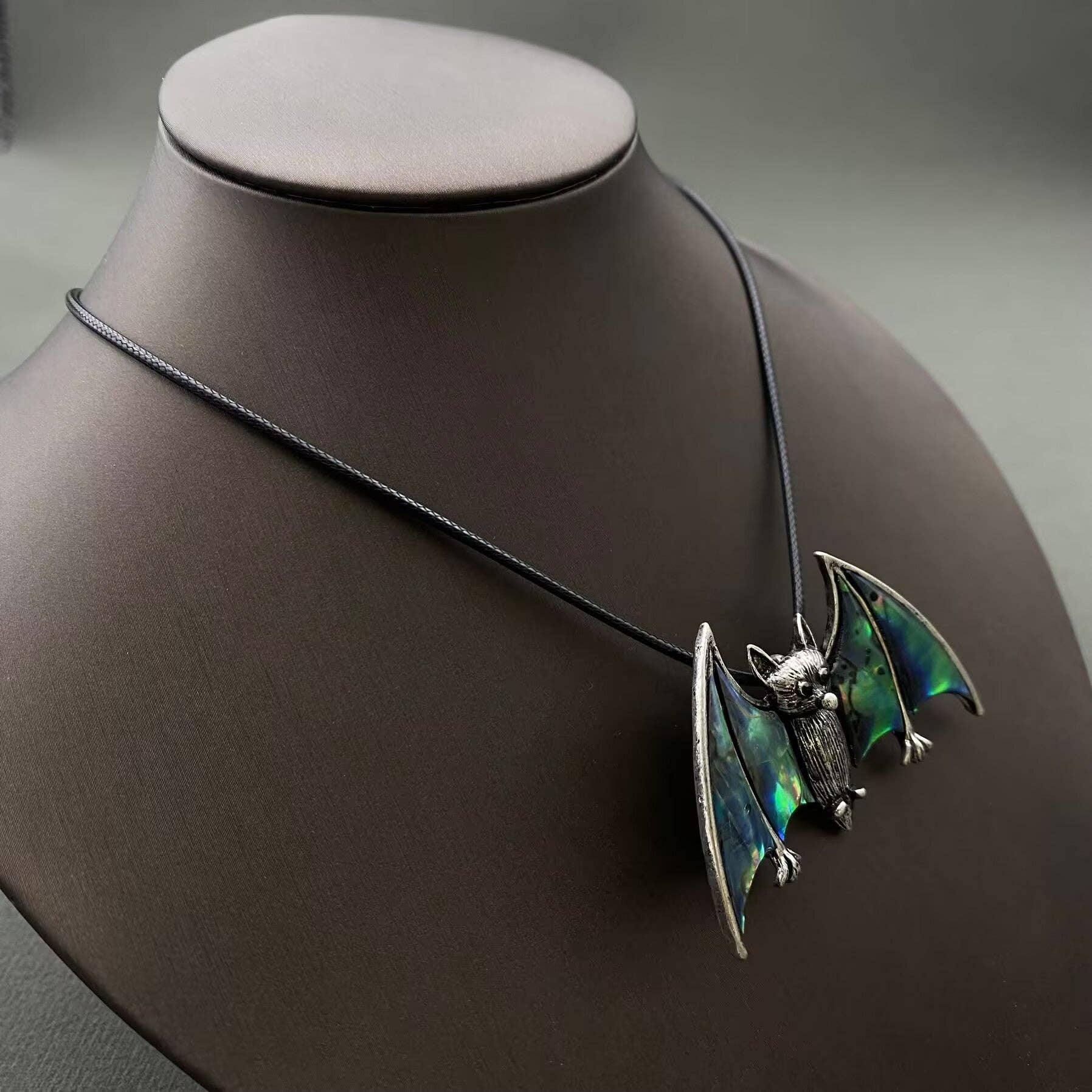 Abalone Shell Bat Brooch