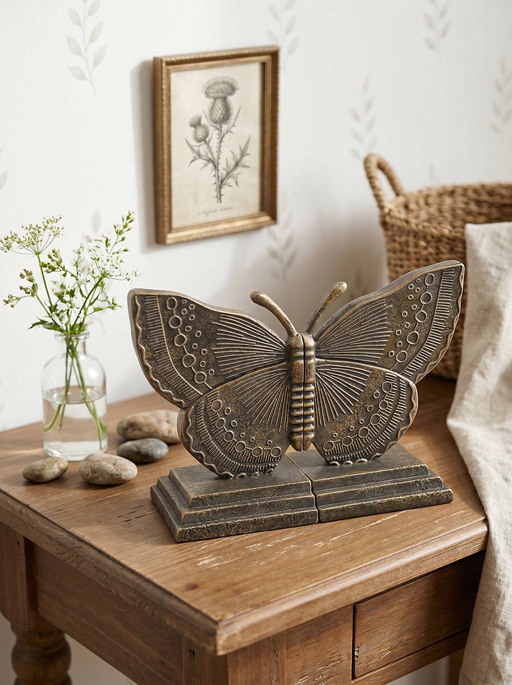 Butterfly Bookends - Bronze