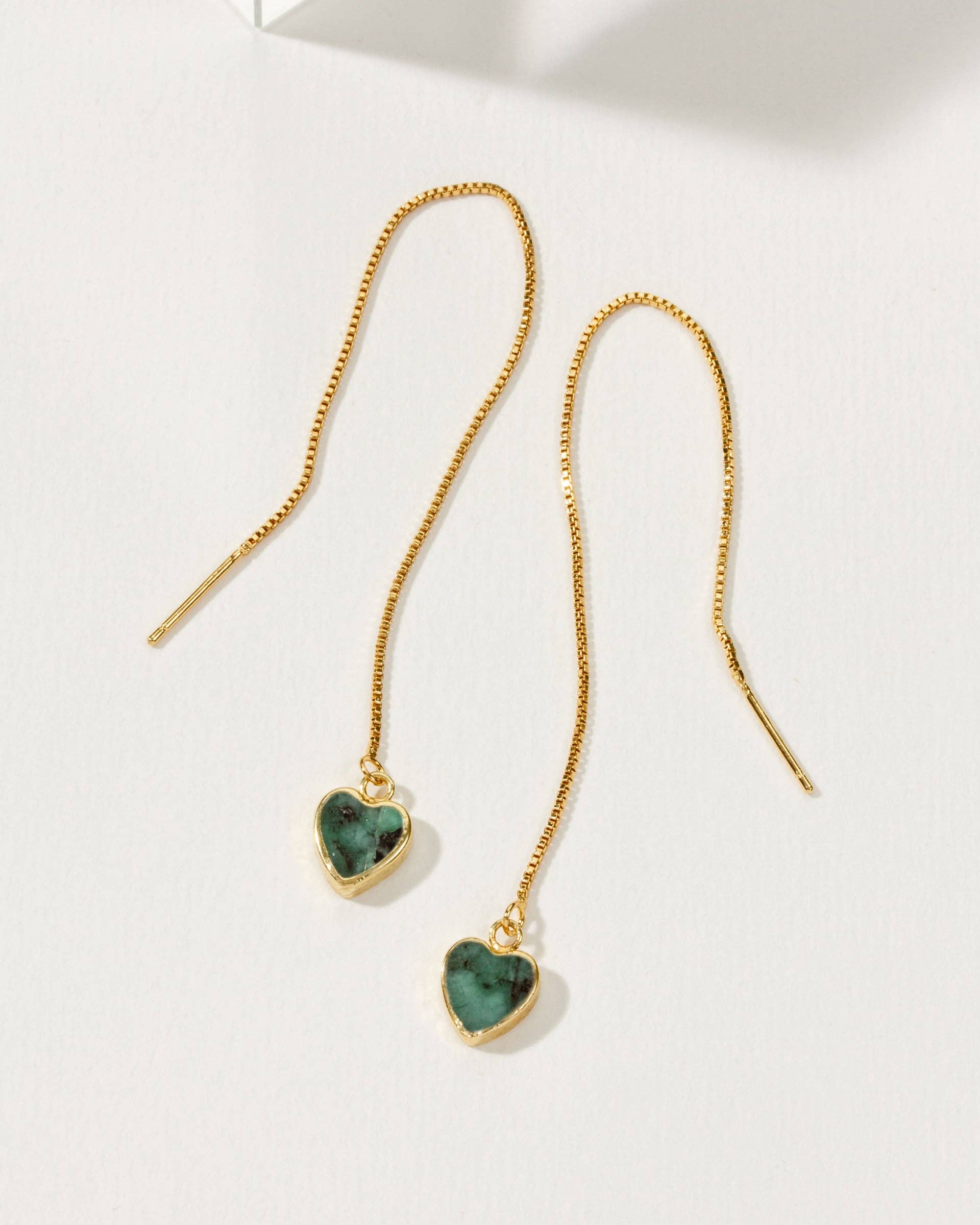 Royal Threader Earrings | Emerald