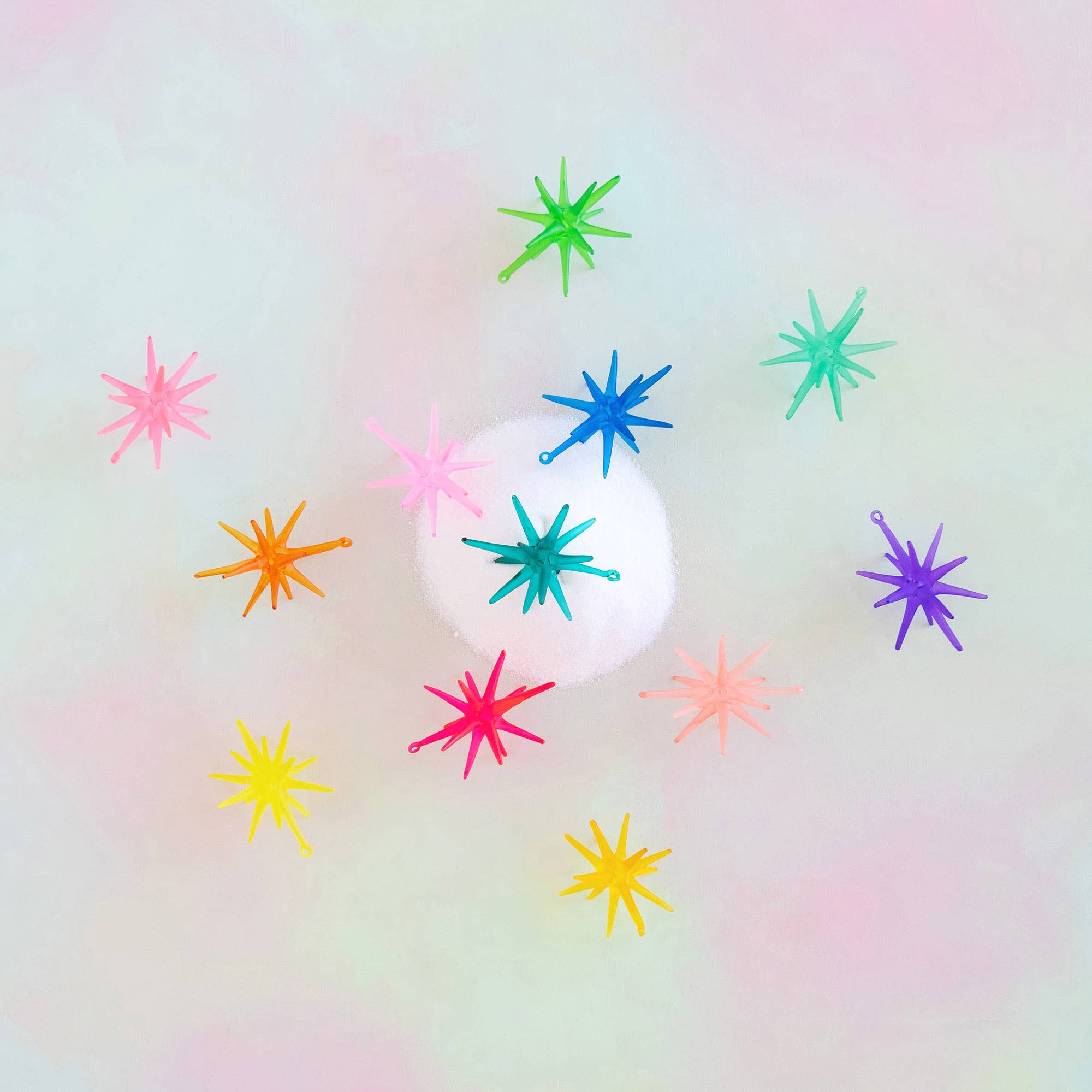 Frosted Sparkle Ornament, Sm, Glass,3.25"