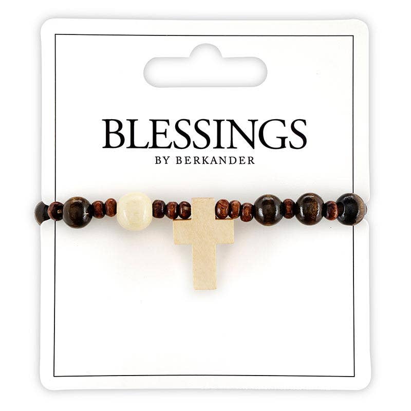 Cross Bracelet - Brown