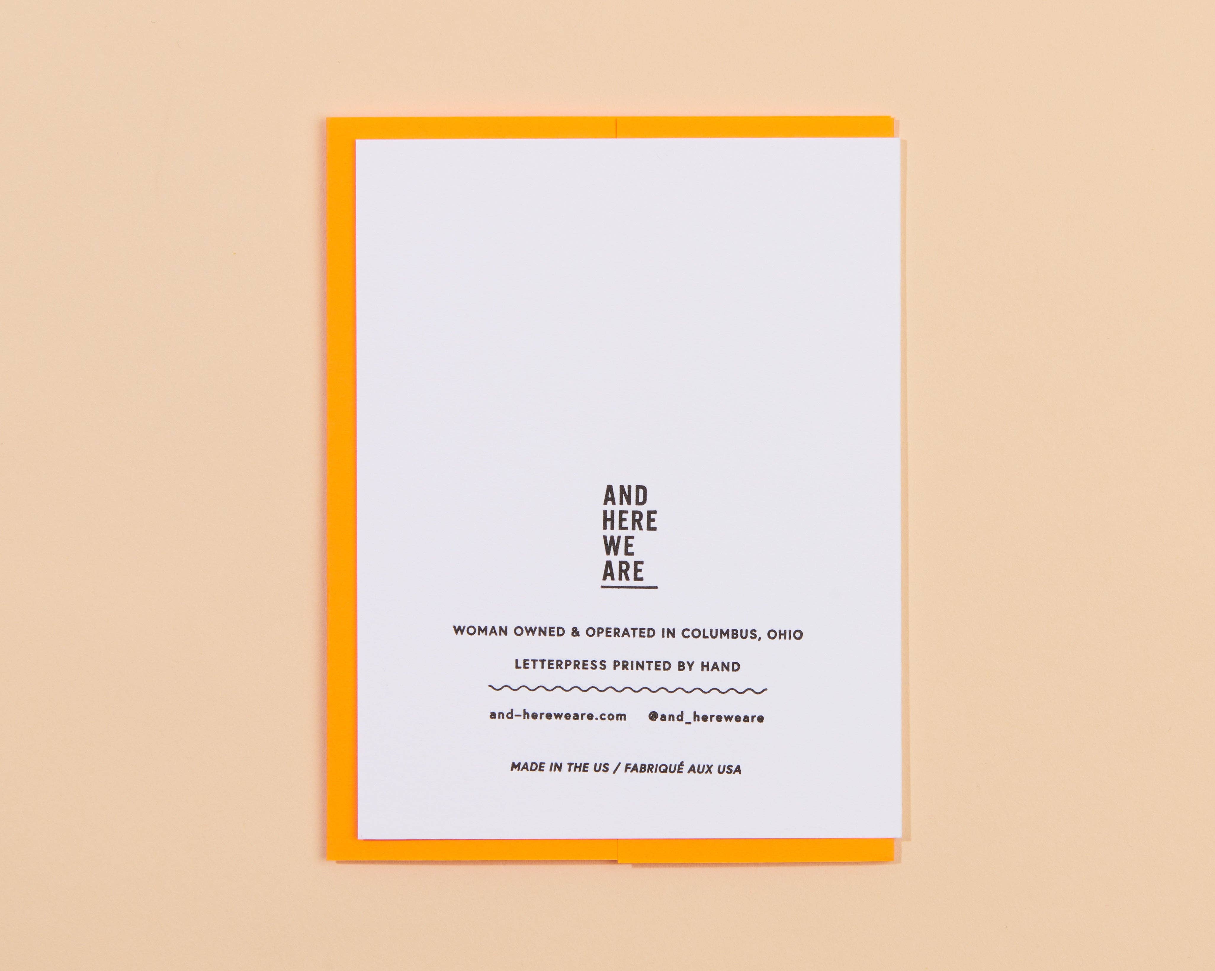 Letterpress Congrats Card—Your Future is Bright (Graduation)