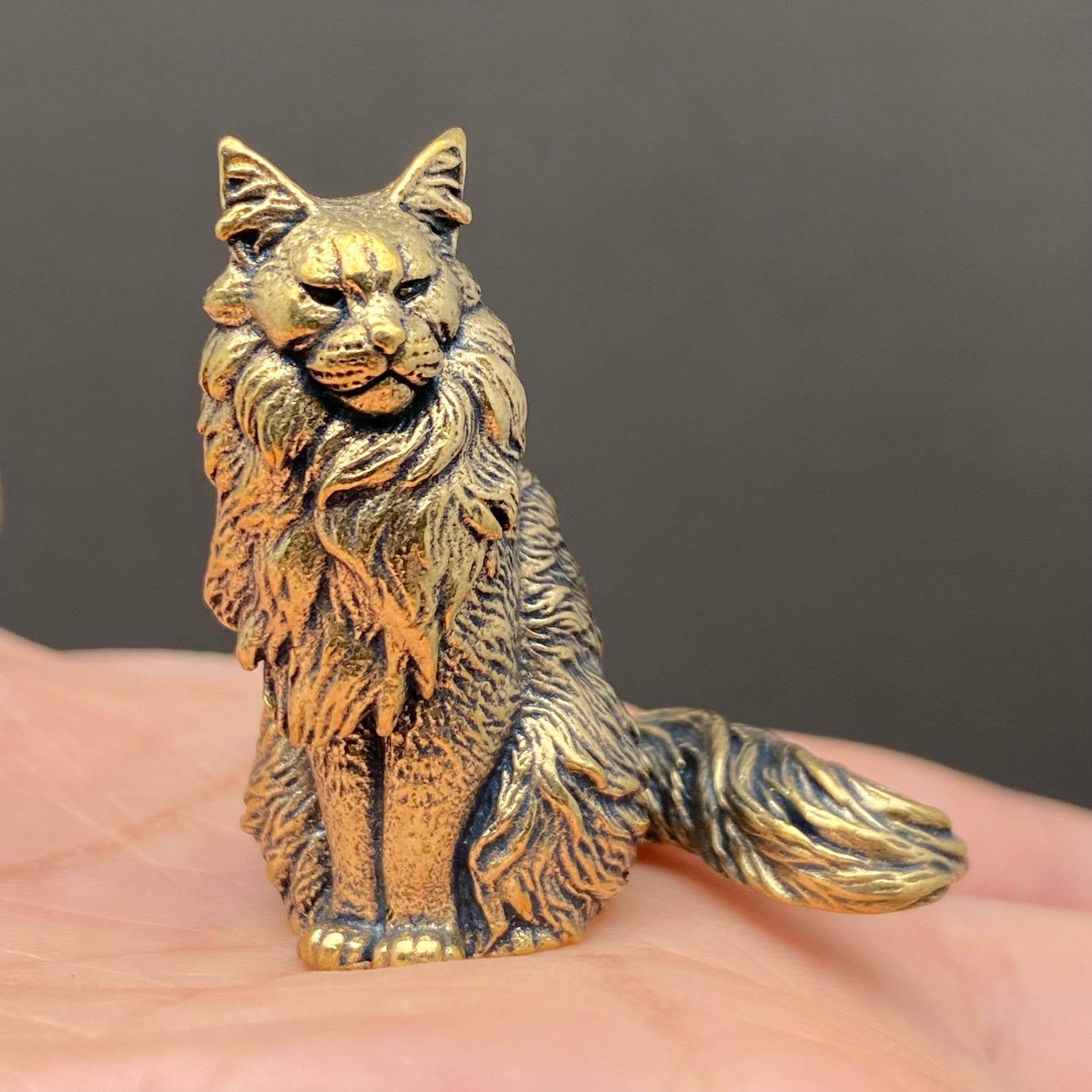 Cat Figurine | Brass