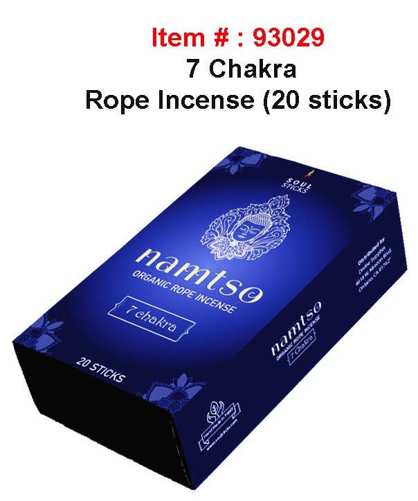 7 CHAKRA ROPE INCENSE - Spiral Circle