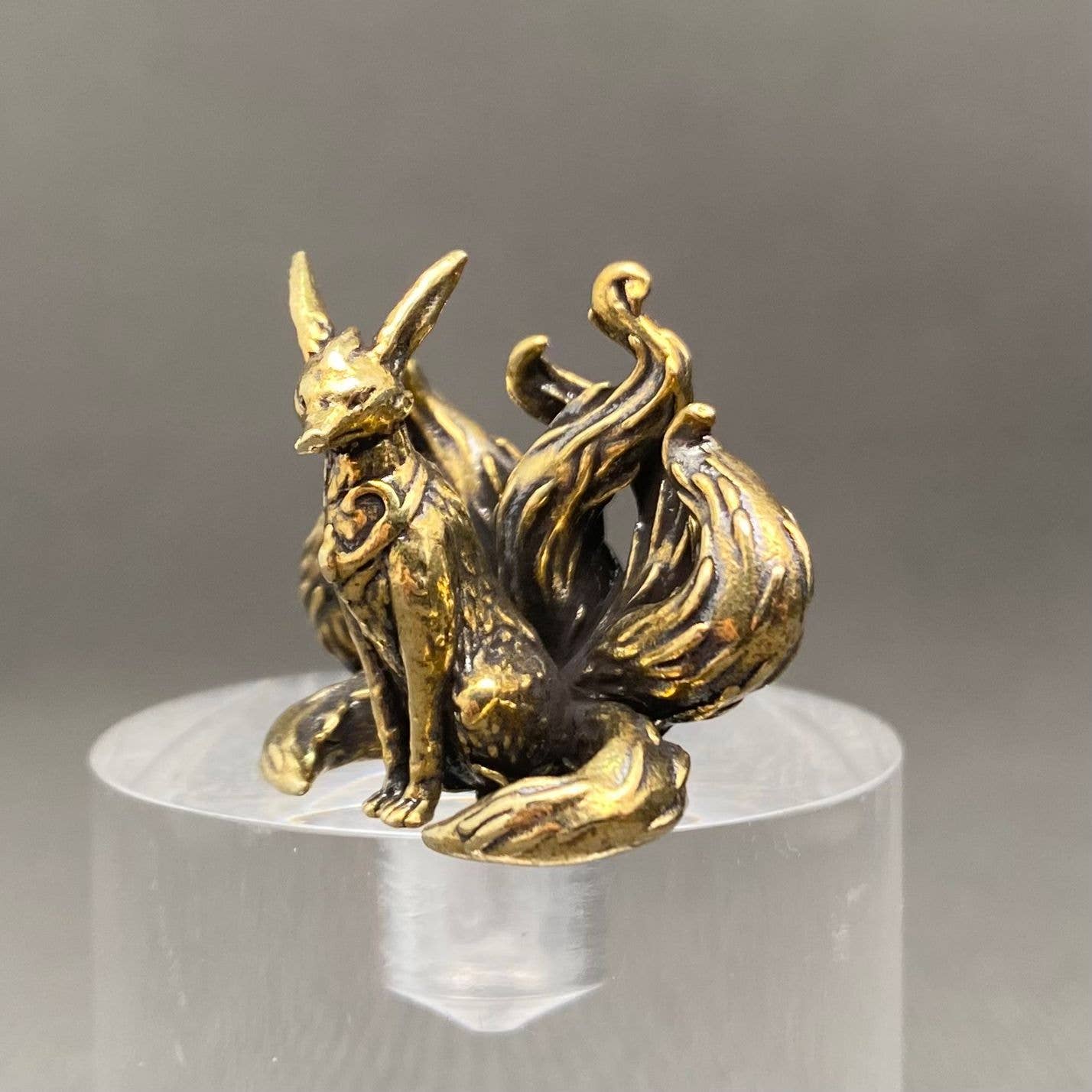 7 Tails Fox | Brass Figurine - Spiral Circle