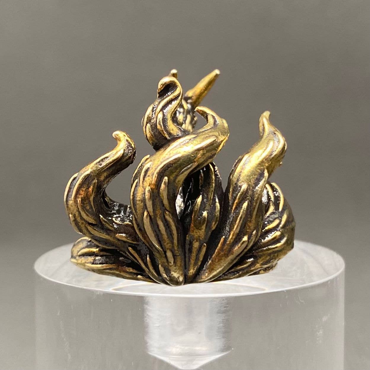 7 Tails Fox | Brass Figurine - Spiral Circle