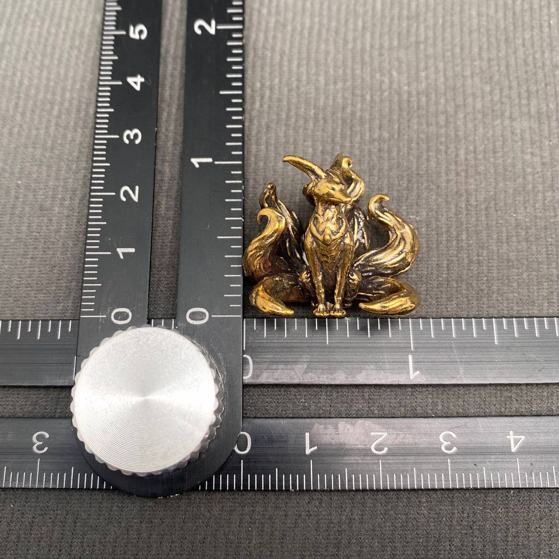 7 Tails Fox | Brass Figurine - Spiral Circle