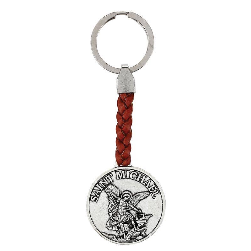 Braided Keychain | Saint Michael