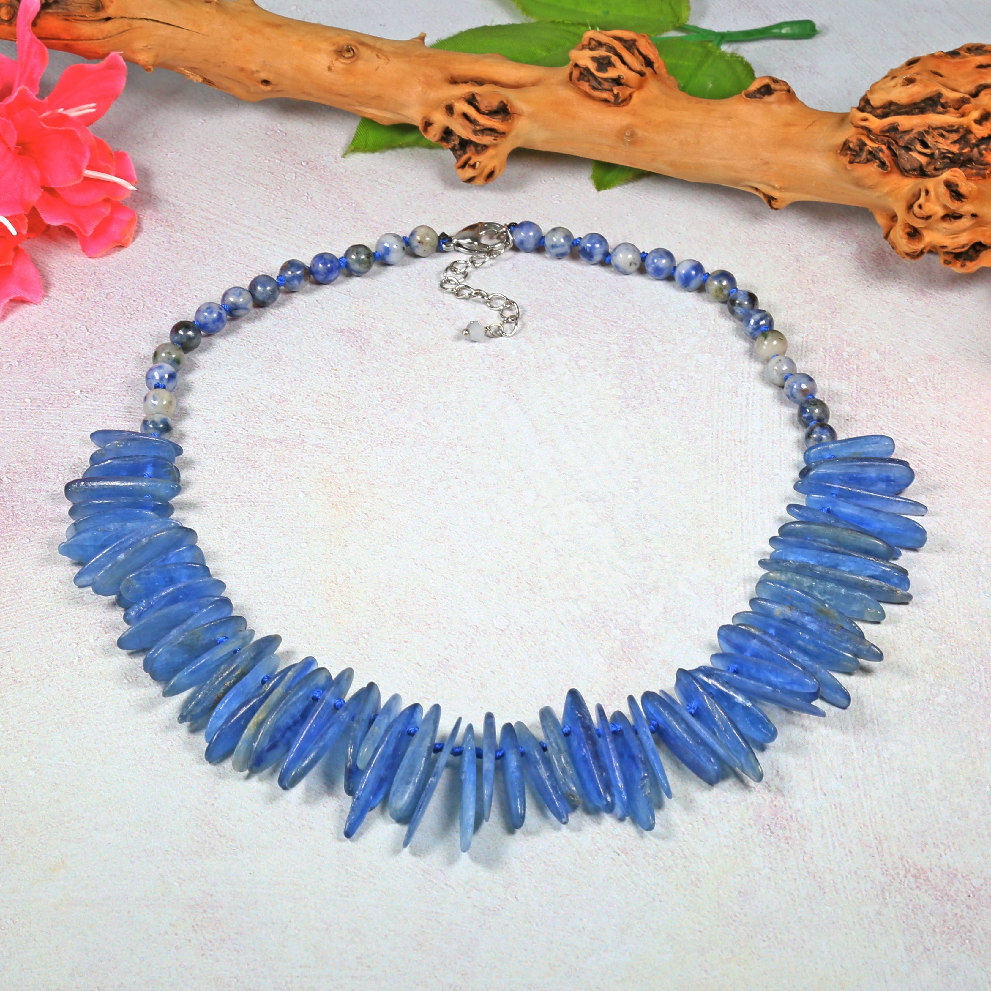 Free-Form Kyanite Statement Necklace