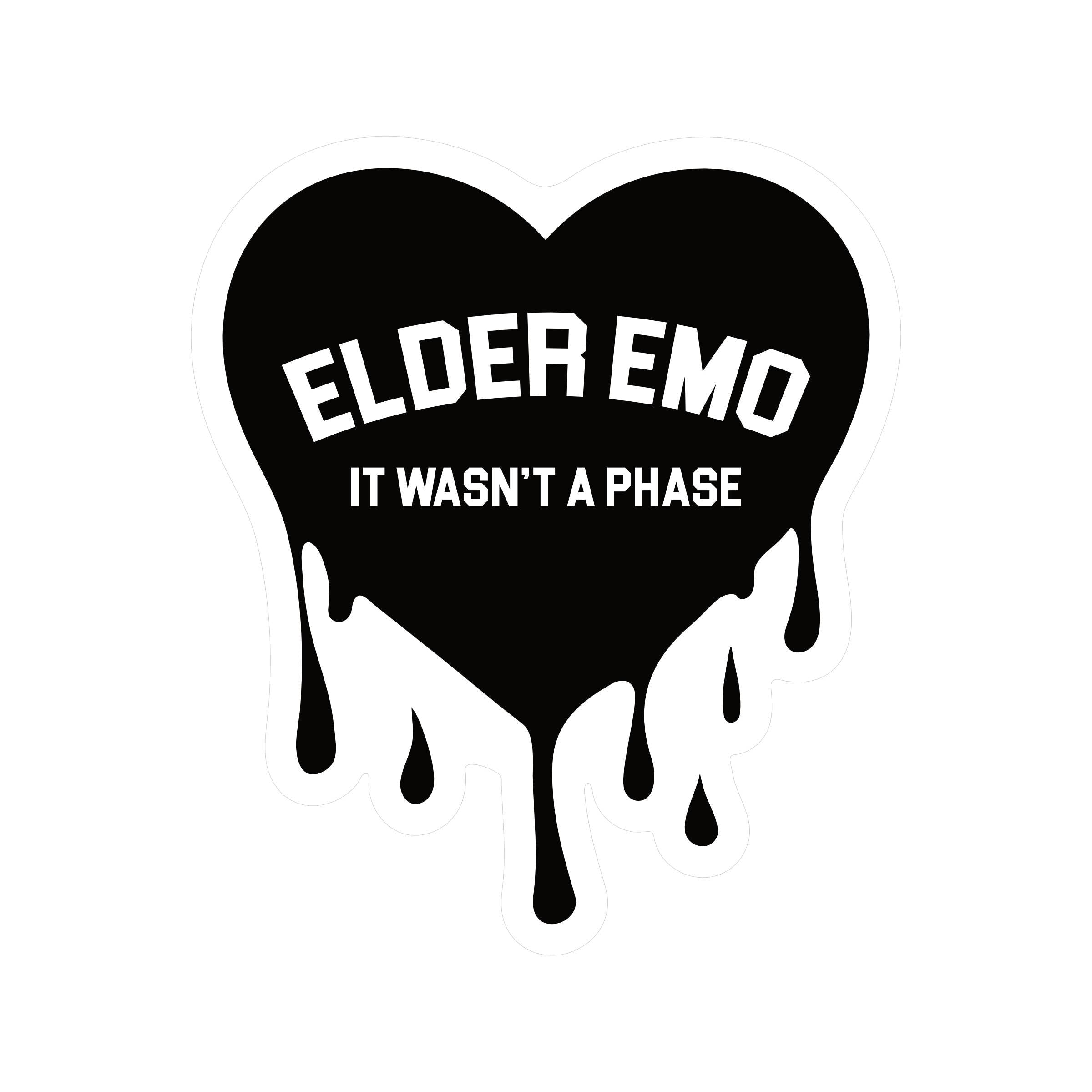Elder Emo Sticker
