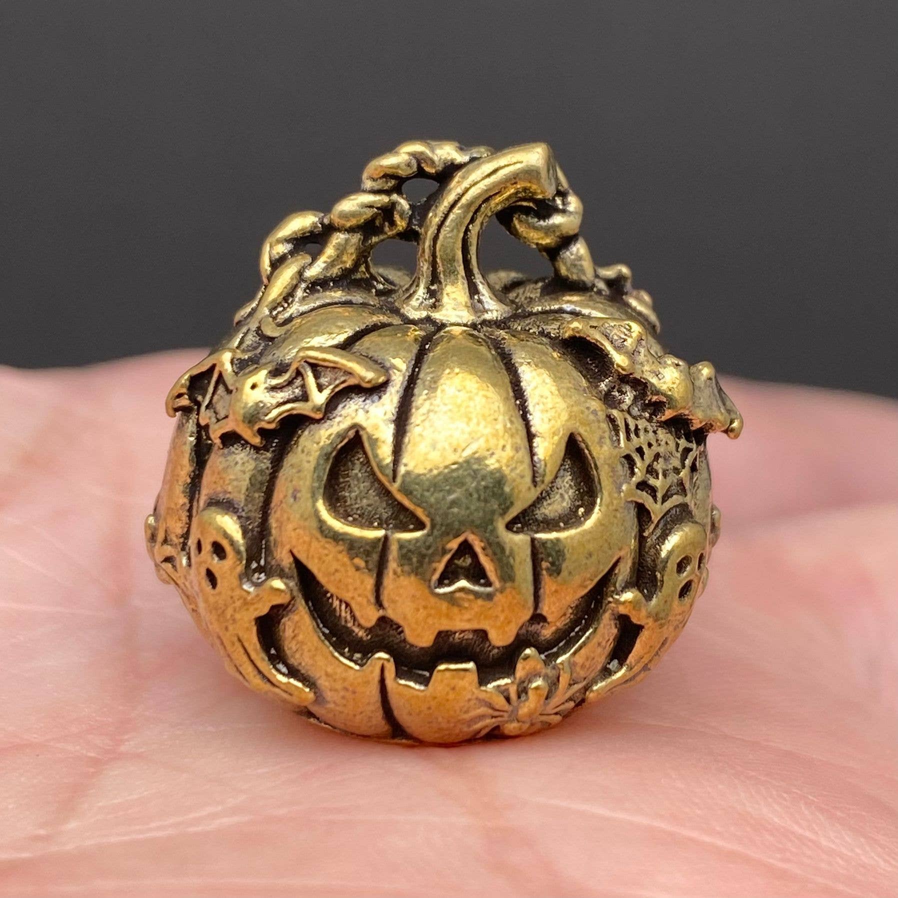 Halloween Pumpkin | Brass Figurine