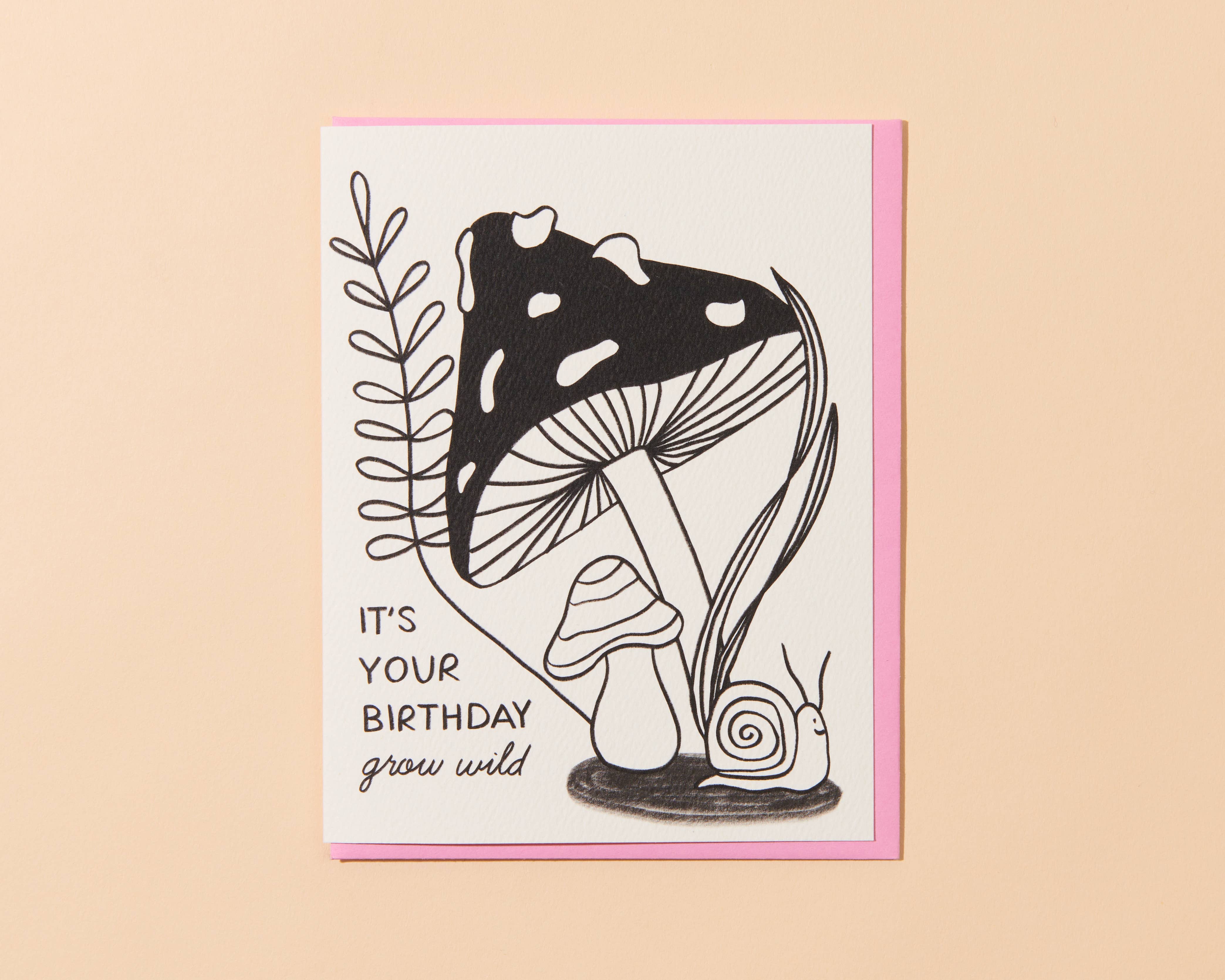 Birthday Card by Love Julia—Grow Wild (Snail, Nature)