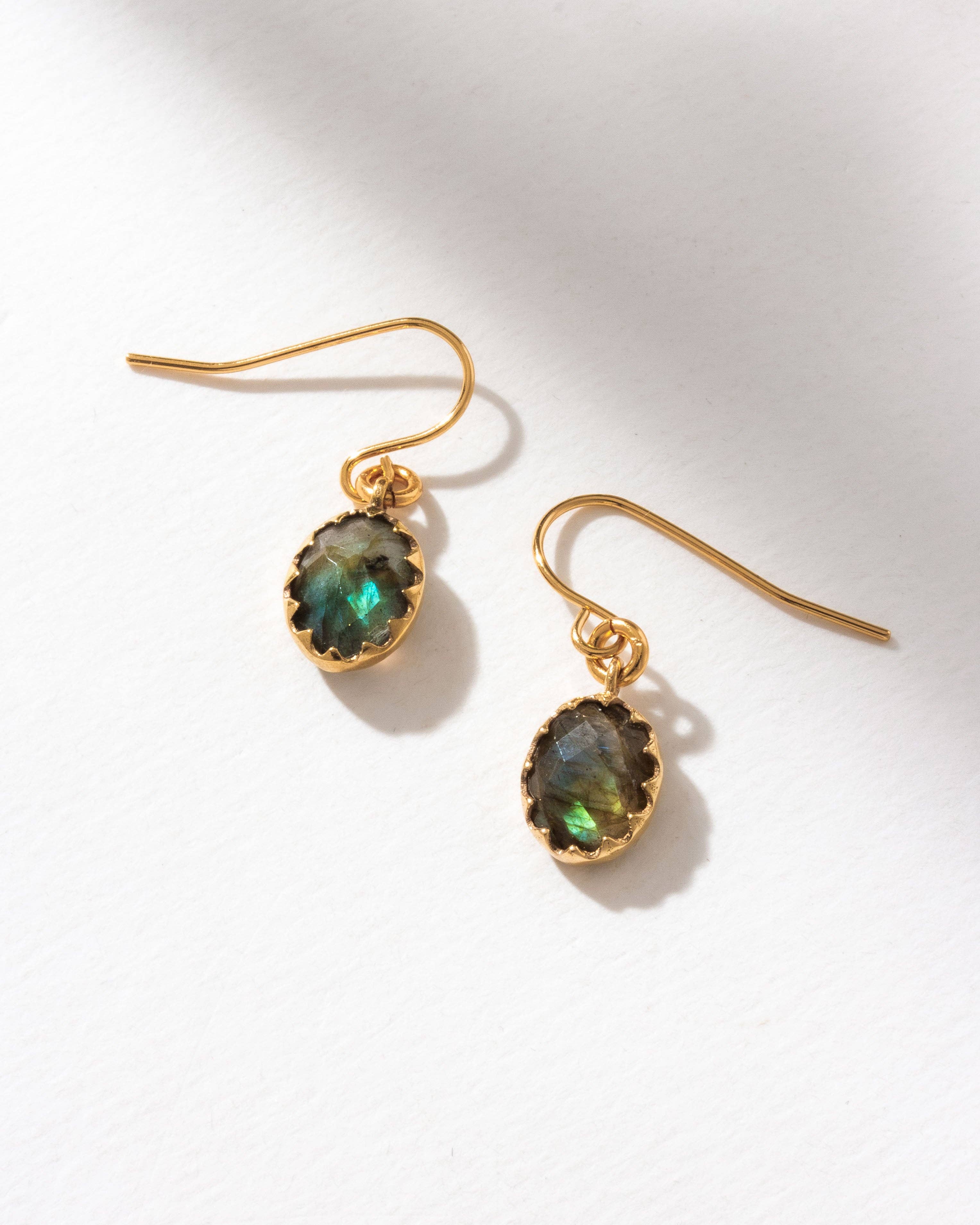 Neptune's Orbit Earrings | Labradorite